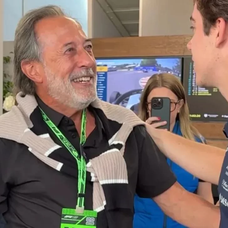 El inesperado encuentro entre Francella y Franco Colapinto: “Me encantó”