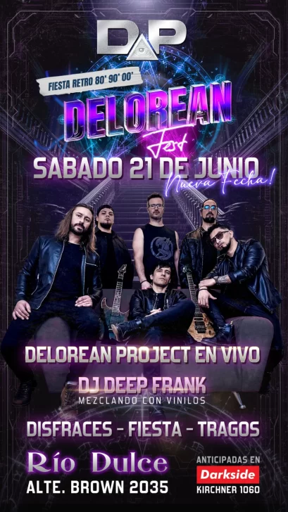 Este sábado viaja al pasado con el Delorean Fest: una fiesta retro con lo mejor de la cultura de los ’80, ’90 y ’00