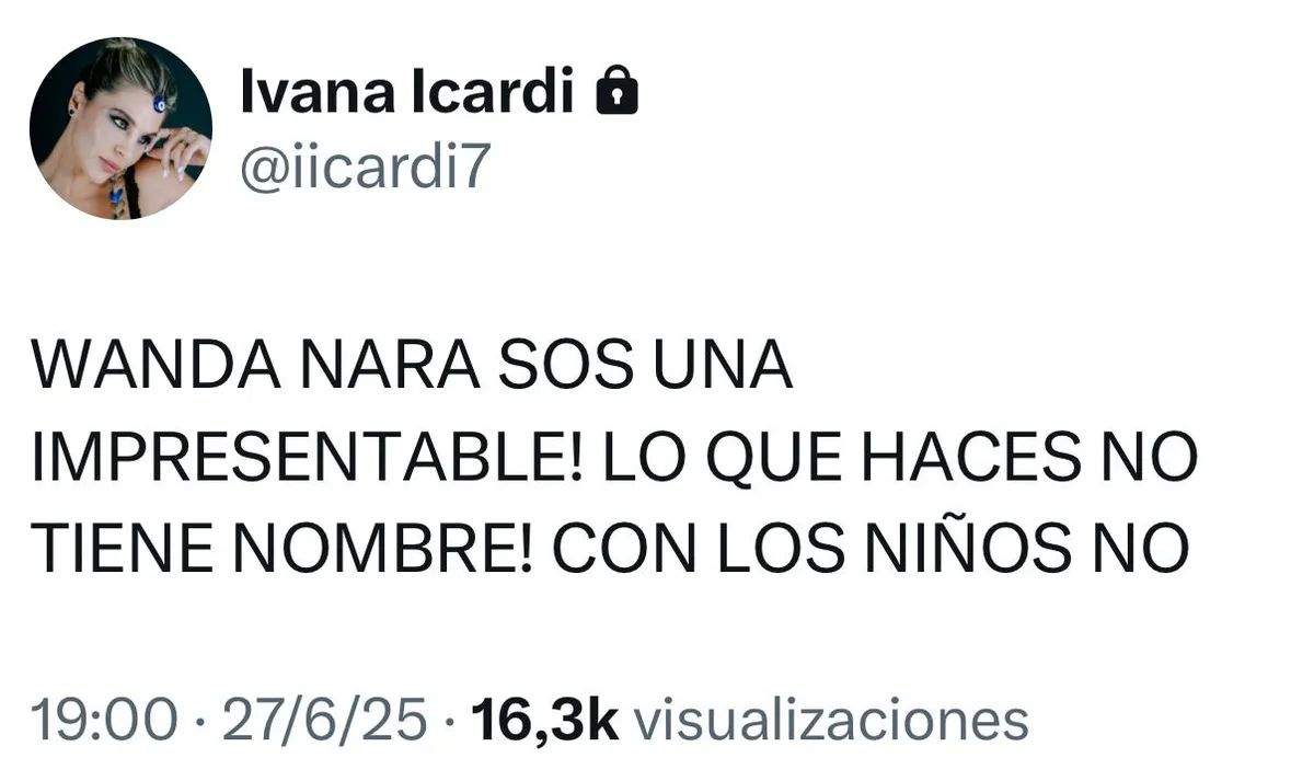Ivana Icardi arremetió contra Wanda Nara tras el escándalo con su hermano: &#8220;Impresentable&#8221;