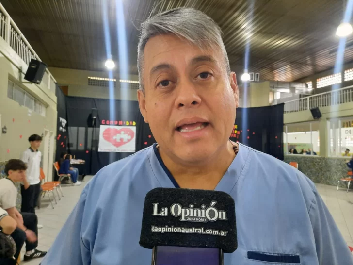  Dr. Gabriel Peracca, jefe del Servicio de Hemoterapia del Hospital Zonal de Caleta Olivia.