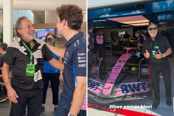 F1: Guillermo Francella visitó a Franco Colapinto en la previa del GP de Canadá