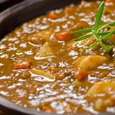 Receta de guiso de lentejas vegetariano con el mismo sabor y en pocos pasos