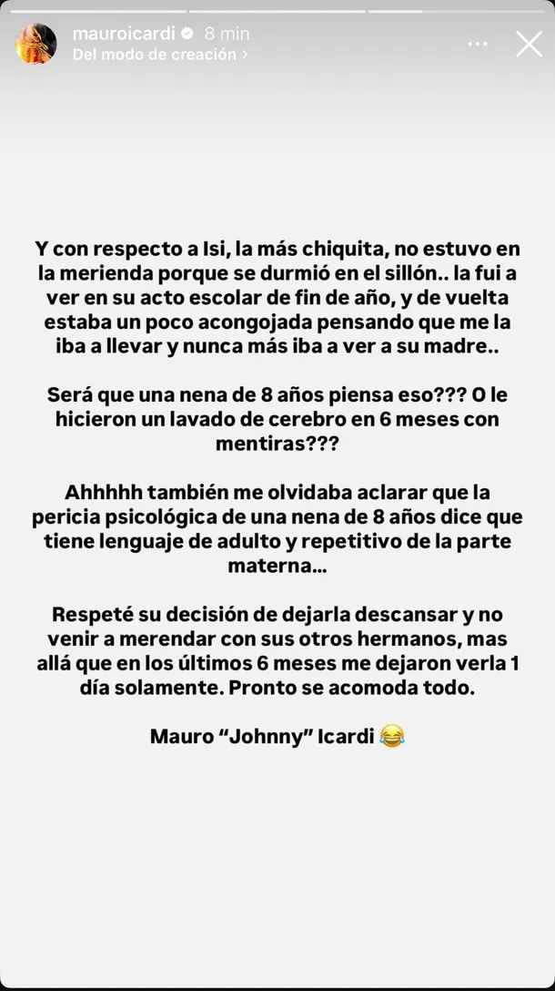El llamativo posteo de la China Suárez mientras Wanda Nara la insultaba en sus redes