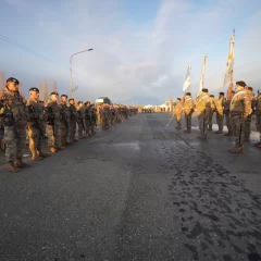 Soldados del Ejército juraron a la bandera en la Plaza de Armas de Río Gallegos