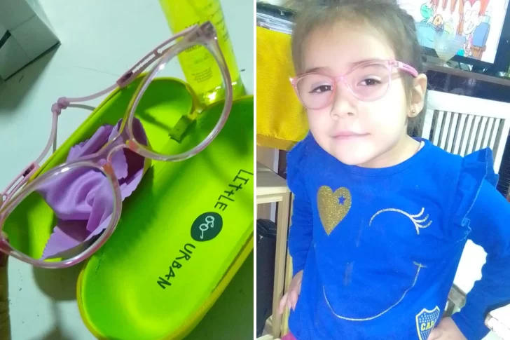 “Puedo ver a toda la gente”: la felicidad de María Luján, la nena que perdió sus anteojos y recibió unos nuevos gracias a un vecino