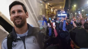 Con Messi, la Selección Argentina llegó a Chile: fallo de seguridad y cálido recibimiento de hinchas