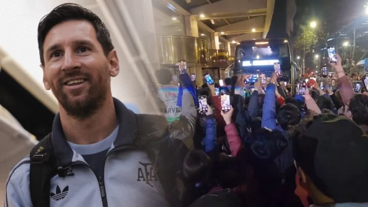 Con Messi, la Selección Argentina llegó a Chile: fallo de seguridad y cálido recibimiento de hinchas