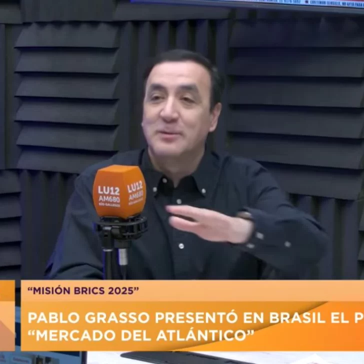 Pablo Grasso en radio LU12 AM680 de Río Gallegos