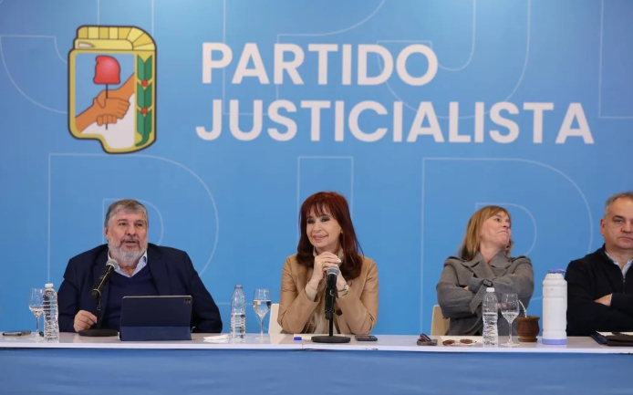 Cristina Fernández de Kirchner en uno de los encuentros del PJ Nacional. Cristina Fernández de Kirchner en uno de los encuentros del PJ Nacional.