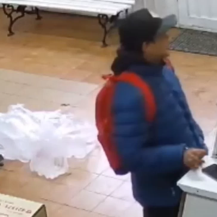 Video. Fue a pedir trabajo a una rotisería de Río Gallegos, le dieron de comer y se robó un celular