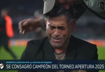 La emoción del DT Sergio Gómez tras el triunfo de Platense en el Torneo Apertura