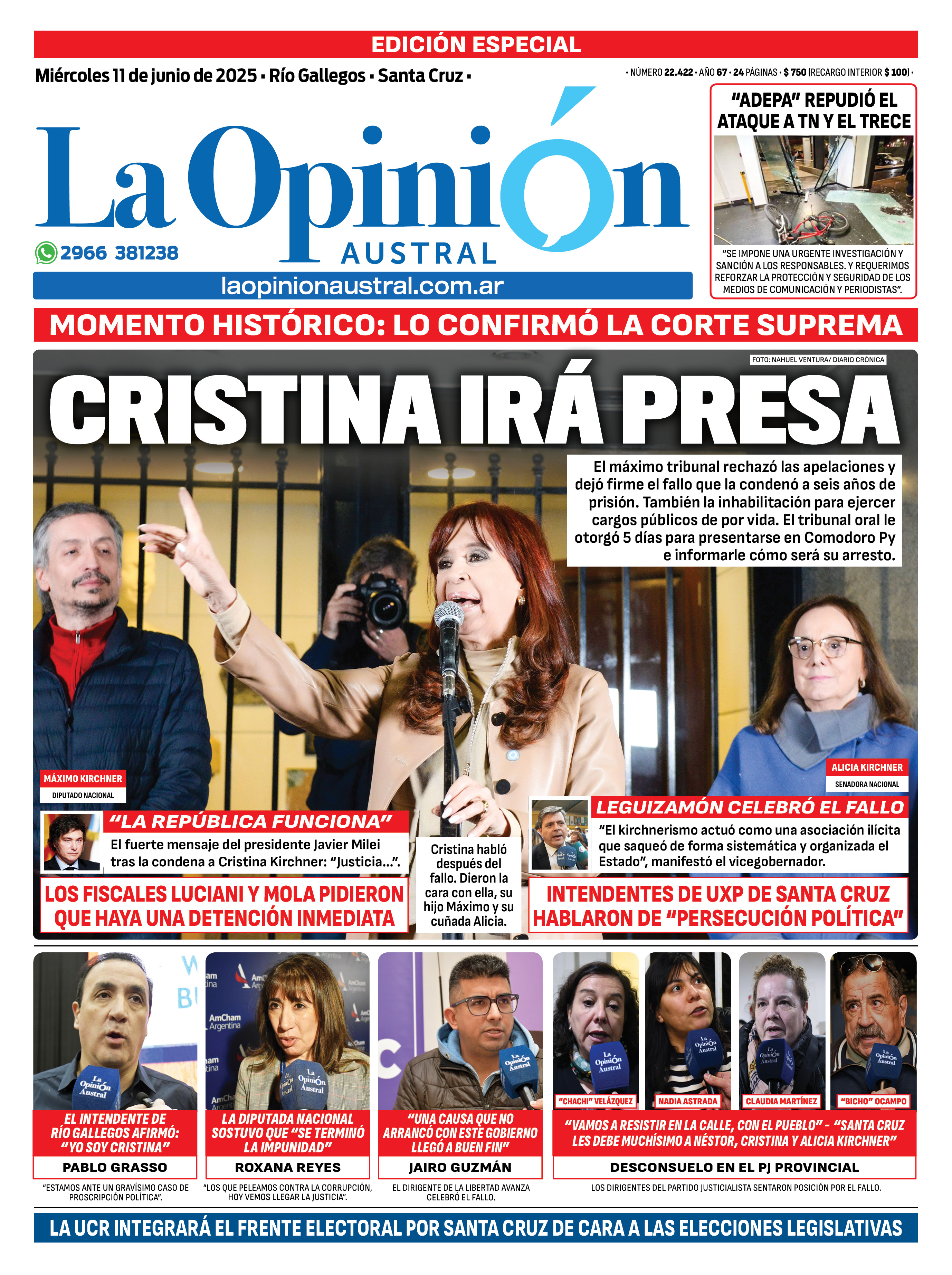 Los fiscales Diego Luciani y Sergio Mola pidieron la detención inmediata de Cristina Kirchner