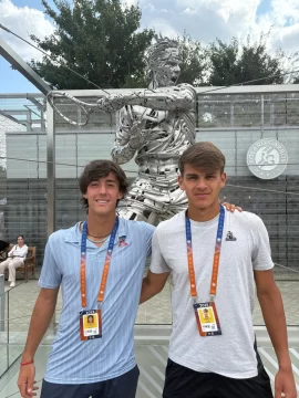 Valentín Garay y Dante Pagani: las nuevas espadas del tenis juvenil argentino que tuvieron su bautismo en Roland Garros