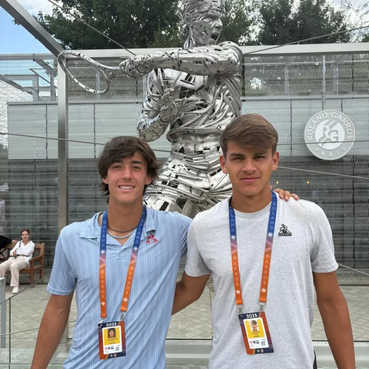 Valentín Garay y Dante Pagani: las nuevas espadas del tenis juvenil argentino que tuvieron su bautismo en Roland Garros