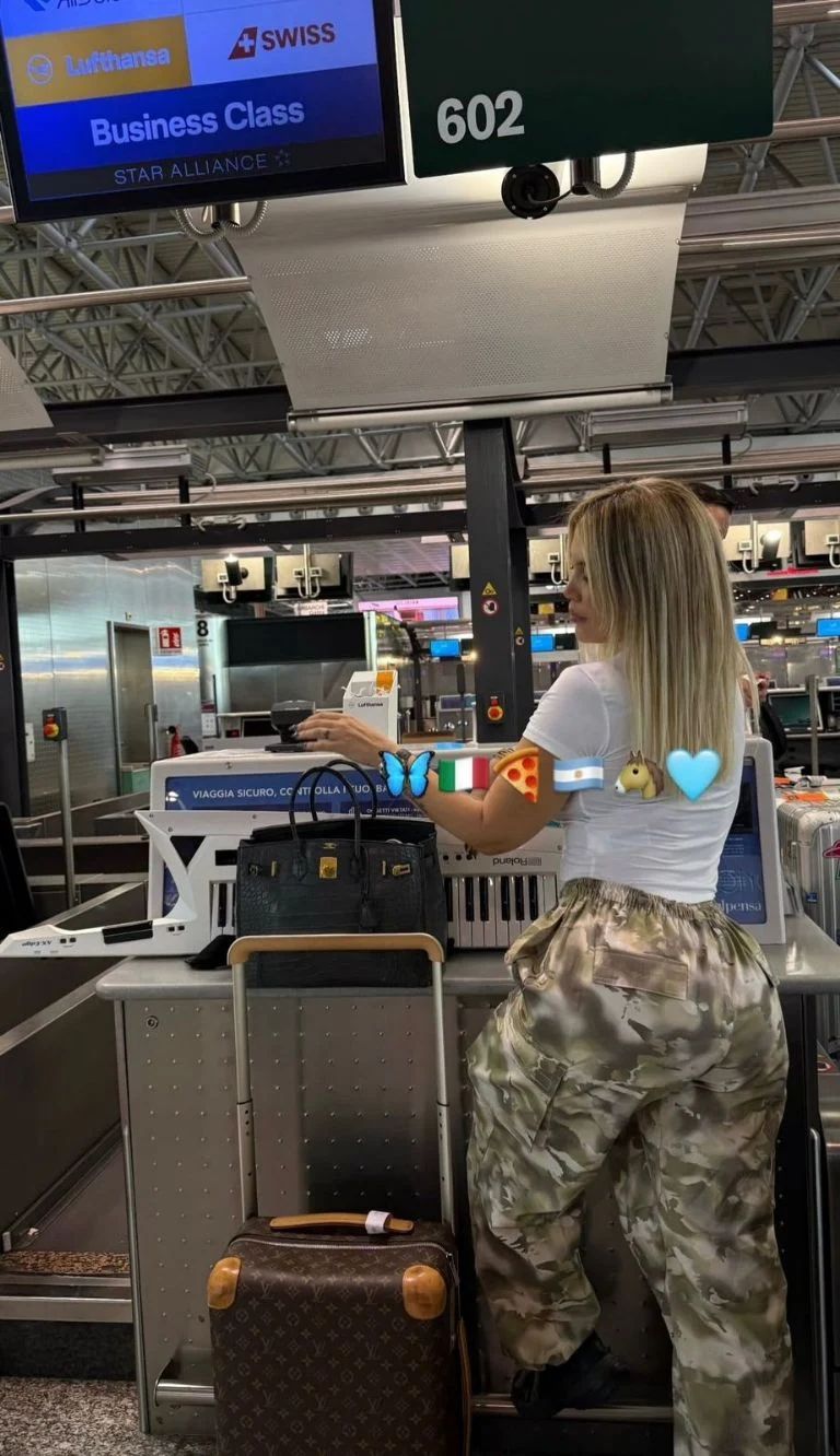 Wanda Nara regresó al país y sorprendió al mostrar el recibimiento de sus hijos: &#8220;Te amamos&#8221;