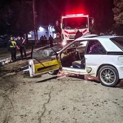Impactante colisión entre tres vehículos en Piedra Buena: un conductor fue hospitalizado
