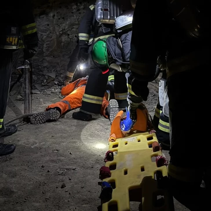 Se realizó por primera vez un curso de rescate en interior de mina en Río Turbio Se realizó por primera vez un curso de rescate en interior de mina en Río Turbio