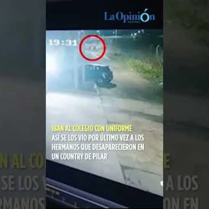 Así se los vio por última vez a los hermanos rusos desaparecidos en Pilar