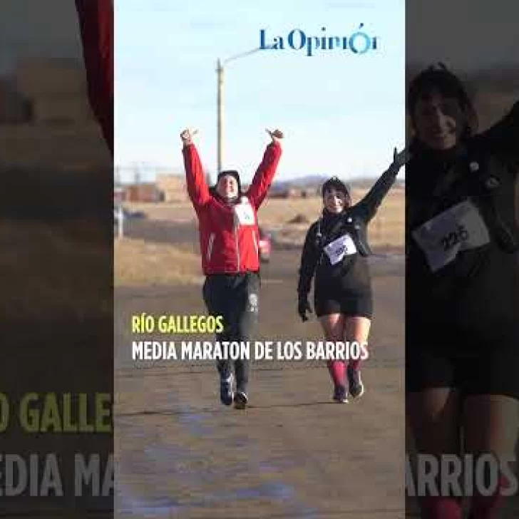 Éxito total en la Media Maratón de los Barrios en Río Gallegos