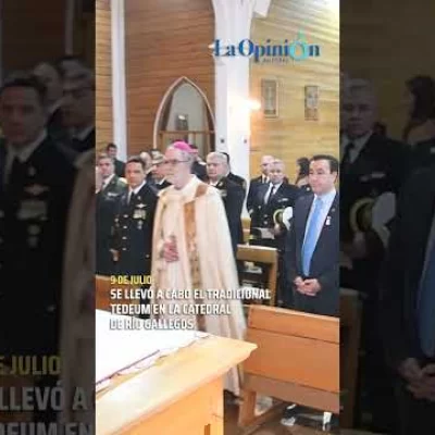 Solemne Tedeum por el 9 de Julio en la catedral de Río Gallegos