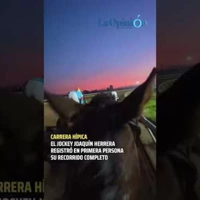 En primera persona: el jockey Joaquín Herrera registró su recorrido completo