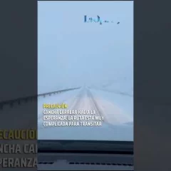 Rutas complicadas en Santa Cruz por nevadas