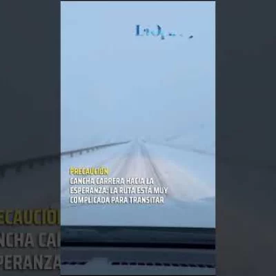 Rutas complicadas en Santa Cruz por nevadas