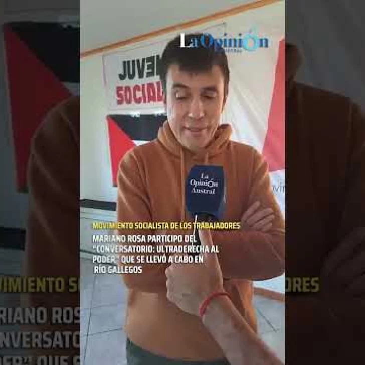 Mariano Rosa, de la Mesa Nacional del Frente de Izquierda FIT Unidad, visitó Río Gallegos