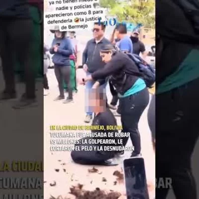 Comerciantes bolivianos agredieron a una mujer argentina acusada de robar en un comercio