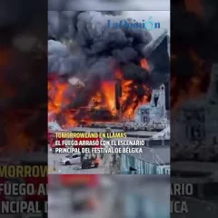 Incendio en el escenario principal del festival Tomorrowland, a dos días de su inicio
