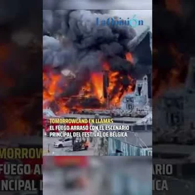 Incendio en el escenario principal del festival Tomorrowland, a dos días de su inicio