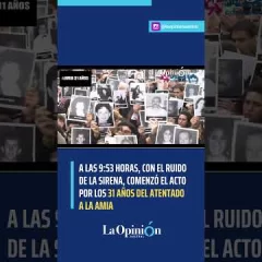 A 31 años del atentado a la AMIA