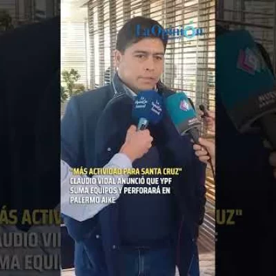 Claudio Vidal: “Confirmamos el inicio de equipos de workover y perforación en Palermo Aike”