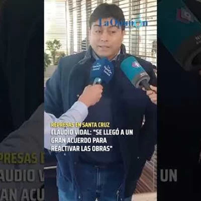Claudio Vidal: “Es un acuerdo clave para reactivar las represas”
