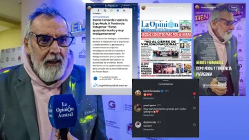 El diseñador Benito Fernández compartió la tapa de La Opinión Austral tras su visita a Río Gallegos El diseñador Benito Fernández compartió la tapa de La Opinión Austral tras su visita a Río Gallegos