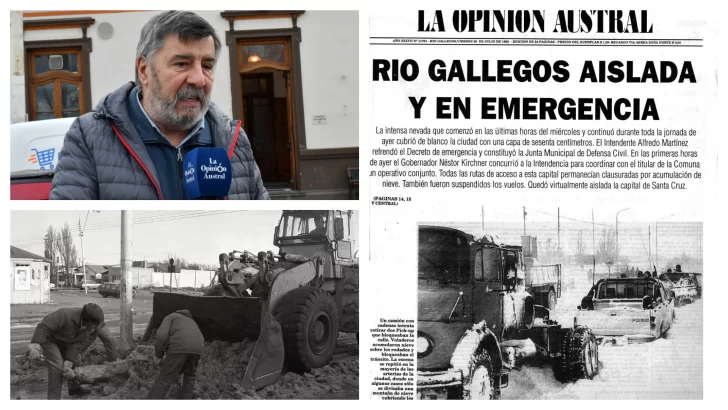 A 30 años de la Nevada del Siglo, “Freddy” Martínez, exintendente de Río Gallegos: “Cuando pasan cosas muy graves, tenés que dedicarte a solucionar los problemas de la gente”