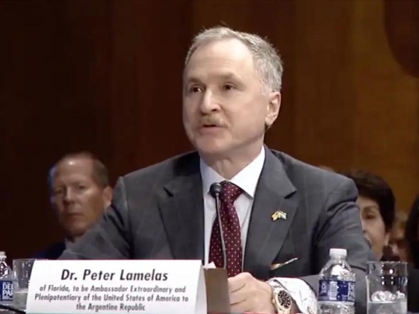  Peter Lamelas, propuesto por Trump para ser embajador en Argentina.