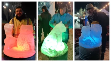 Por primera vez se realizó un Encuentro de Escultores en Hielo en Santa Cruz: “Fue exitosísimo” Por primera vez se realizó un Encuentro de Escultores en Hielo en Santa Cruz: “Fue exitosísimo”