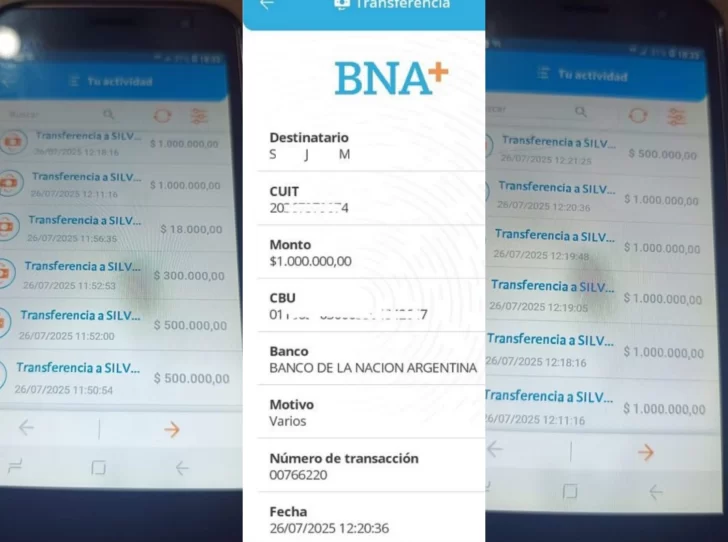 Denunció a su sobrino por estafar a su madre con demencia: el hombre se transfirió casi 7 millones de pesos