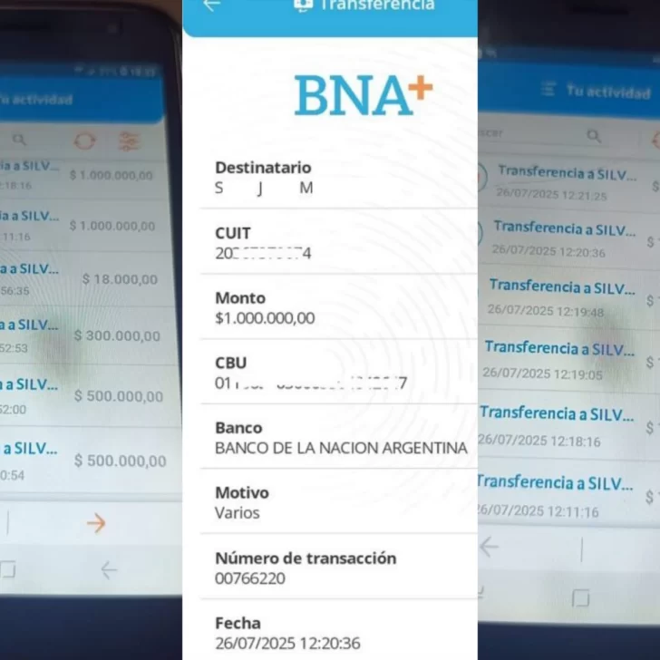 Denunció a su sobrino por estafar a su madre con demencia: el hombre se transfirió casi 7 millones de pesos Denunció a su sobrino por estafar a su madre con demencia: el hombre se transfirió casi 7 millones de pesos