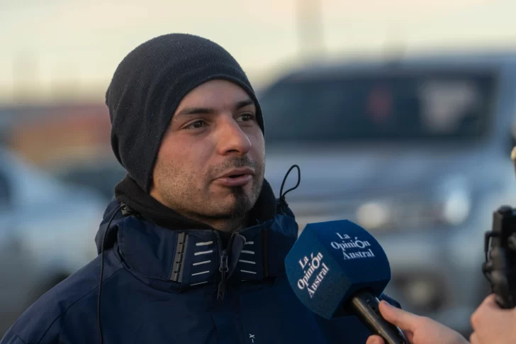  Guillermo Emanuel, tras finalizar el desafio. (FOTO: LEANDRO FRANCO/ LA OPINIÓN AUSTRAL)