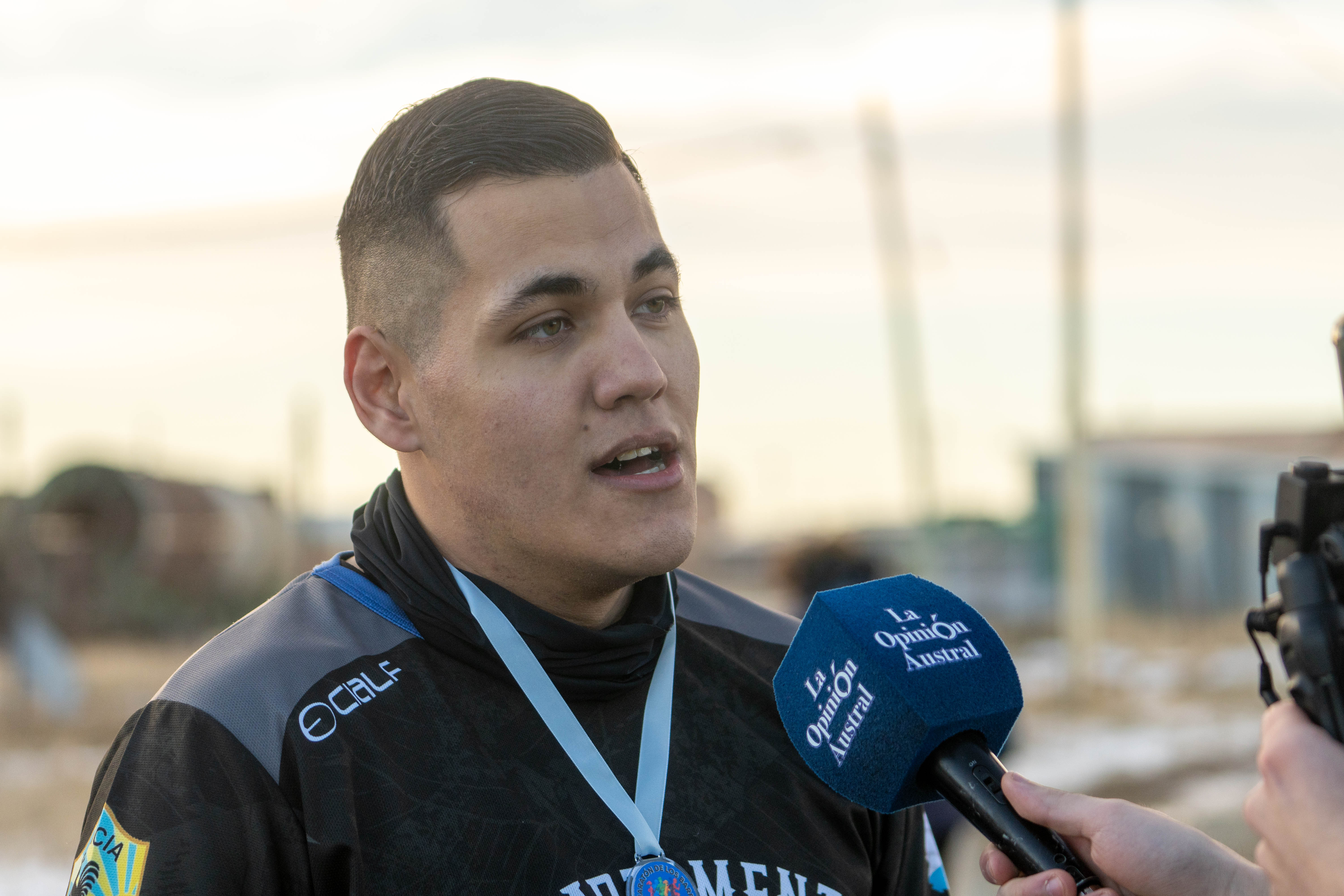  Gustavo, del Departamento de Cadetes (FOTO: LEANDRO FRANCO/ LA OPINIÓN AUSTRAL)