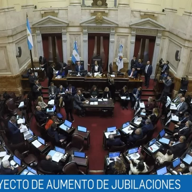 El Senado aprobó por unanimidad el aumento de las jubilaciones