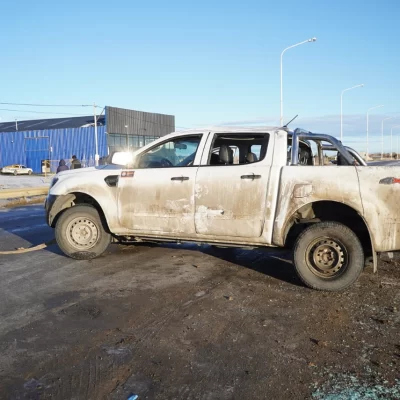 Violento despiste y vuelco en las afueras de Río Gallegos por la escarcha