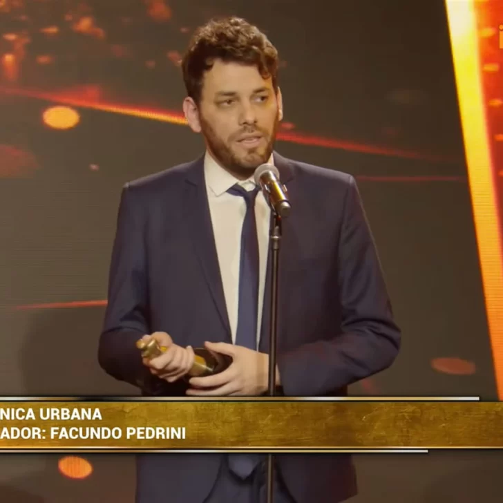 Facundo Pedrini se llevó un Martín Fierro de Portales Web: “Crónica se ganó el derecho de sentarse en la mesa de la democracia”