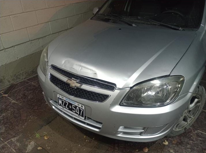  El detalle en el capot del rodado.