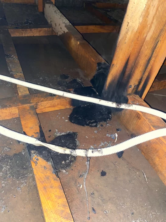 Un desperfecto eléctrico provocó un principio de incendio en una casa del barrio San Benito