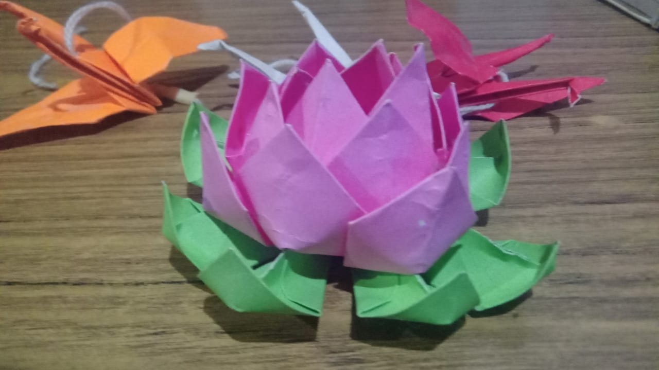  Una de las grullas que Exequiel le enseñó a hacer a Francisco. (FOTO: LA OPINIÓN AUSTRAL)