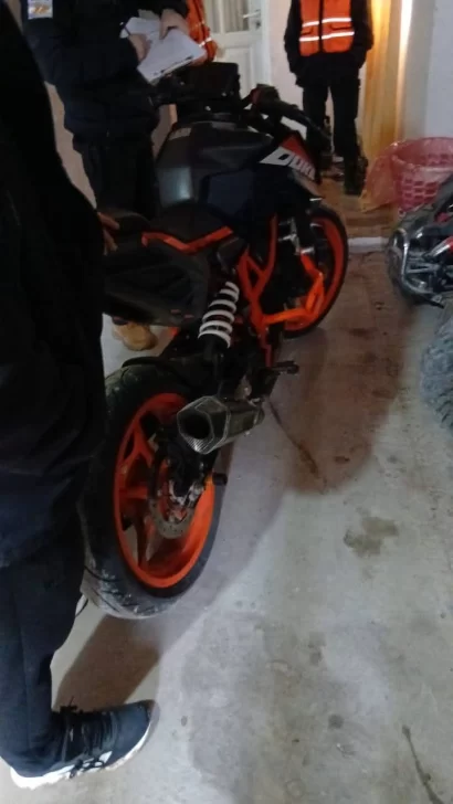 Recuperaron en Las Heras una moto de alta gama que había sido robada en Trelew