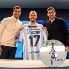 Tomás Conechny, de Comodoro a Avellaneda: Racing presentó a su nuevo refuerzo